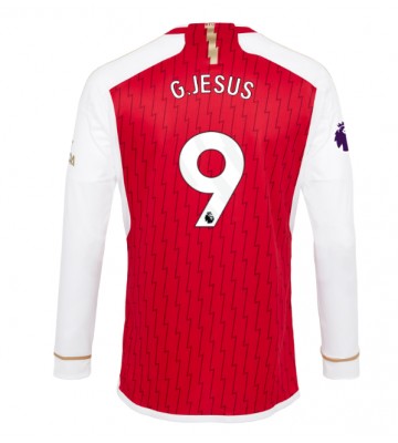 Lacne Muži Futbalové dres Arsenal Gabriel Jesus #9 2023-24 Dlhy Rukáv - Domáci